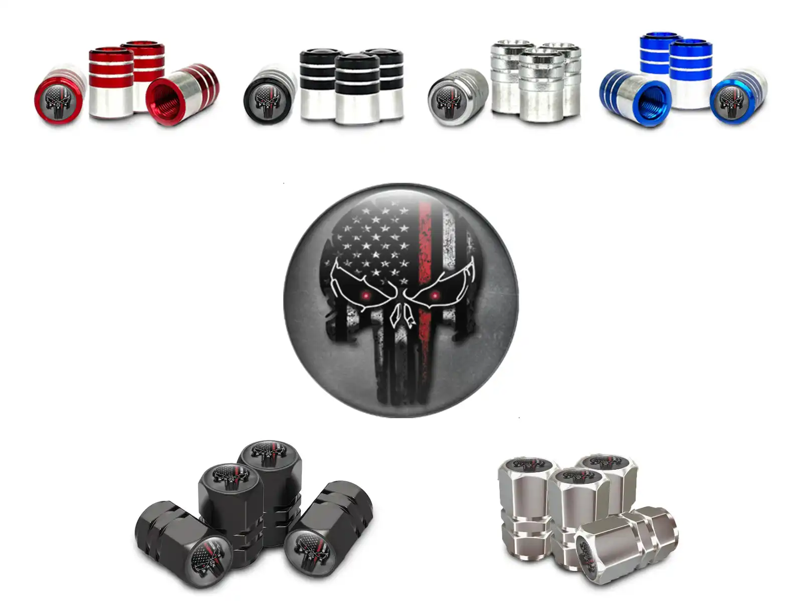 Tire Valve Stem Caps for Motorcycle Standard Design